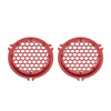 Advanblack x XBS Color Matched HEX Speaker Grills For 2014+ Electric Glide / Street Glide Inner Fairing-Ember Red Sunglo