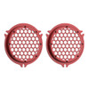 Advanblack x XBS Color Matched HEX Speaker Grills For 2014+ Electric Glide / Street Glide Inner Fairing-Ember Red Sunglo