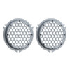 Advanblack x XBS Baracuda Silver Denim HEX Speaker Grills For 2014+ Electric Glide / Street Glide Inner Fairing