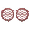Advanblack x XBS Color Matched HEX Speaker Grills For 2014+ Electric Glide / Street Glide Inner Fairing-Red Hot Sunglo