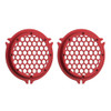 Advanblack x XBS Color Matched HEX Speaker Grills For 2014+ Electric Glide / Street Glide Inner Fairing-Wicked Red Denim