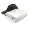 Advanblack Stone Washed White Pearl King Tour Pack Pad Trunk Luggage For '97-'21 Harley Touring