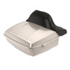 Silver Fortune King Tour Pack Pad Luggage Trunk For '97-'23 Harley Touring