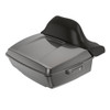 Silver Flux King Tour Pack Pad Luggage Trunk For '97-'23 Harley Touring