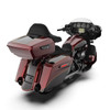 Mysterious Red Sunglo and Blackened RUSHMORE King TOUR PACK PAD FOR '97-'23 HARLEY TOURING / SOFTAIL