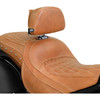 Show Chrome #30-209 - Saddle Backrest - Brown - Indian