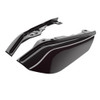 Advanblack Blackened Cayenne Mid-Frame Air Deflectors heat shield For 09-16 Harley Davidson Street Road Electra Glide