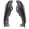 Advanblack Blackened Cayenne Mid-Frame Air Deflectors heat shield For 09-16 Harley Davidson Street Road Electra Glide