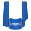 Advanblack Single Cutout Flame Blue Pearl Stretched Rear Fender Extension For 2014+ Harley Davidson Touring Models