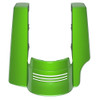 AdvanBlack Single Cutout Radioactive Green Stretched Rear Fender Extension For 2014+ Harley Davidson Touring Models