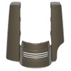 Advanblack Single Cutout River Rock Gray Stretched Rear Fender Extension For 2014+ Harley Davidson Touring Models