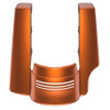 Advanblack Single Cutout Scorched Orange Stretched Rear Fender Extension For 2014+ Harley Davidson Touring Models