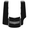 AdvanBlack Single Cutout  Vivid Black Stretched Rear Fender Extension For 2014+ Harley Davidson Touring Models-Vivid Black
