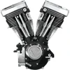 S&S Cycle #310-0233 - V80 Long-Block Engine - Wrinkle Black - Custom Chassis | Evolution Big Twin