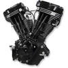 S&S Cycle #310-0829 - V111 Long-Block Engine - Black Edition - '84-'99 Custom Chasis w/Alternator Style Primary