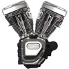 S&S Cycle #310-0402A - T111 Long Block Engine - Wrinkle Black and Chrome - Touring