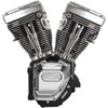 S&S Cycle #310-0282A - T124 Long Block Engine - Wrinkle Black with Chrome - Touring | Dyna