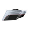 Brilliant Silver and Vivid Black 4.5'' Extended SADDLEBAG BOTTOMS FOR HARLEY DAVIDSON 2014+ TOURING