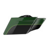 Deep Jade Pearl and Vivid Black 4.5'' Extended SADDLEBAG BOTTOMS FOR HARLEY DAVIDSON 2014+ TOURING