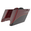 Mysterious Red Sunglo and Blackened Cayenne 4.5'' STRETCHED SADDLEBAG BOTTOMS FOR HARLEY DAVIDSON 2014+ TOURING