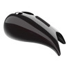 Advanblack Blackened Cayenne Extended Stretched Tank Cover for Harley 2008-2020 Street Glide & Road Glide