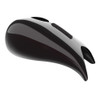 Advanblack Blackened Cayenne Extended Stretched Tank Cover for Harley 2008-2020 Street Glide & Road Glide