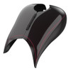 Advanblack Blackened Cayenne Extended Stretched Tank Cover for Harley 2008-2020 Street Glide & Road Glide