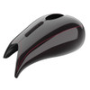 Advanblack Blackened Cayenne Extended Stretched Tank Cover for Harley 2008-2020 Street Glide & Road Glide