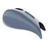 Advanblack Gunship Gray Extended Stretched Tank Cover for Harley 2008-2020 Street Glide & Road Glide