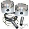 S&S Cycle #92-2026 - Piston Kit - For Super Stock Heads - 3.500" Standard - Domed - 80" Big Twin