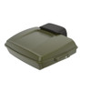 Mineral Green Denim Razor Tour Pack Pad Luggage Trunk For '97-'23 Harley Touring