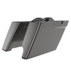 Advanblack Silver Flux 2 into 1 Stretched Extended Saddlebag Bottoms for 2014+  Harley Davidson Touring