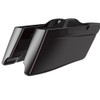 Blackened Canyenne CVO Style Tapered Stretched Saddlebag Bottoms for Harley Davidson 2014+ Touring