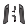 Blackened Cayenne Saddlebag Lid Lever & Latch Cover Set Kit For 2014+ Harley Touring