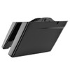 Advanblack Vivid Black No Cutout Stretched Extended Saddlebag Bottoms for Harley 2014+ Touring