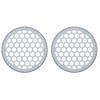Advanblack x XBS Color Matched HEX 6.5'' Speaker Grills-Brilliant Silver