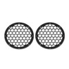 6.5 inch HEX Speaker Grills - Black Contrast Cut Cnc Metal Grills