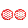 Advanblack x XBS Color Matched HEX 6.5'' Speaker Grills-Scarlet Red