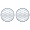 Advanblack x XBS Color Matched HEX 8'' Speaker Grills-Brilliant Silver