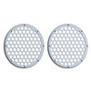 Advanblack x XBS Color Matched HEX 8'' Speaker Grills-Brilliant Silver