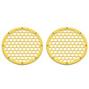 Advanblack x XBS Color Matched HEX 8'' Speaker Grills-Industrial Yellow