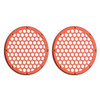 Advanblack x XBS Color Matched HEX 8'' Speaker Grills-Orange Lava