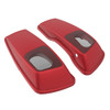 Advanblack Waterproof Wicked Red Denim Hard Saddlebag Speaker Lids Cover for Harley Davidson Touring 2014+