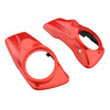 Advanblack Candy Orange  8'' Saddlebag Speaker Lids Cover for Harley Davidson Touring 2014+