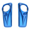 Advanblack Electric Blue 8'' Saddlebag Speaker Lids Cover for Harley Davidson Touring 2014+