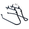 Black Hard Saddlebags Conversion Brackets for '94-'17 Softail Heritage, Deluxe, Fatboy, Springer