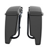 Black Hard Saddlebags Conversion Brackets for '94-'17 Softail Heritage, Deluxe, Fatboy, Springer