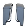 Black Tempest Stretched Saddlebag Conversion Kit w/ Latch Hardware for '84-'17 Softail