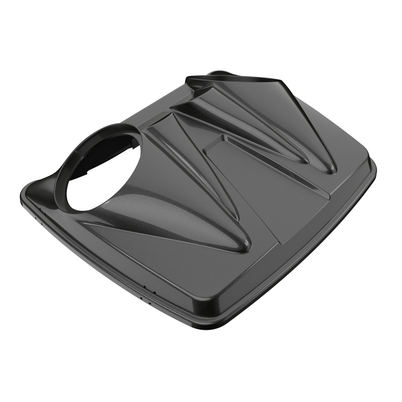 Baja Orange Dual 8'' Speaker Lids for Advanblack / OEM Harley Rushmore style Razor, Chopped & King Tour Pak