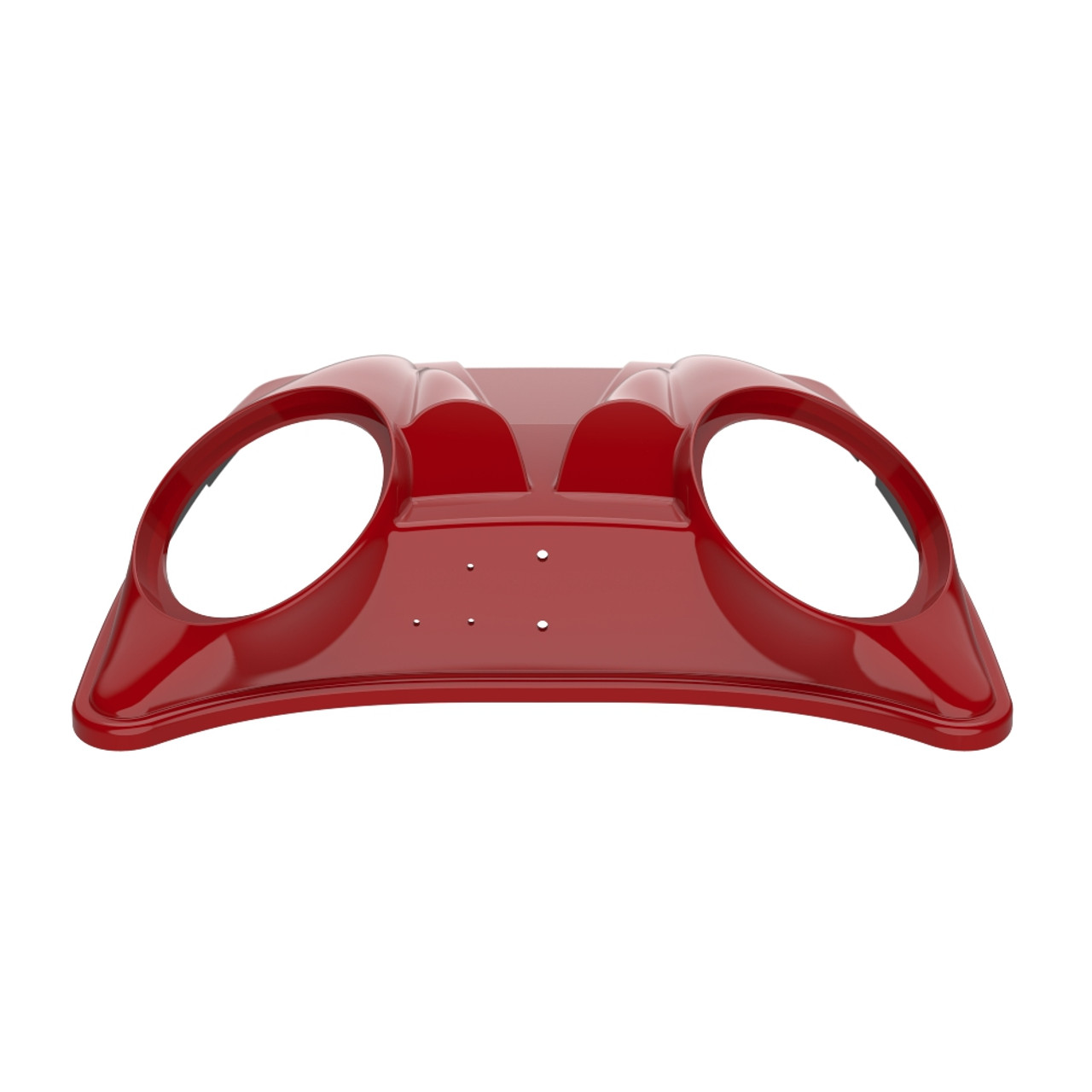Reef Red  Dual 8'' Speaker Lids for Advanblack / OEM Harley Rushmore style Razor, Chopped & King Tour Pak